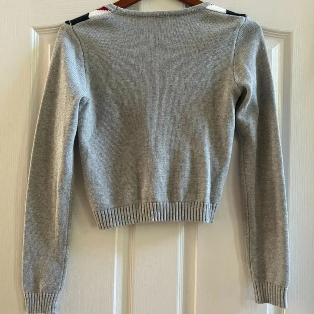 Brandy Melville John Galt Argyle Cardigan Sweater – One Size (XS/S) - Picture 4 of 8